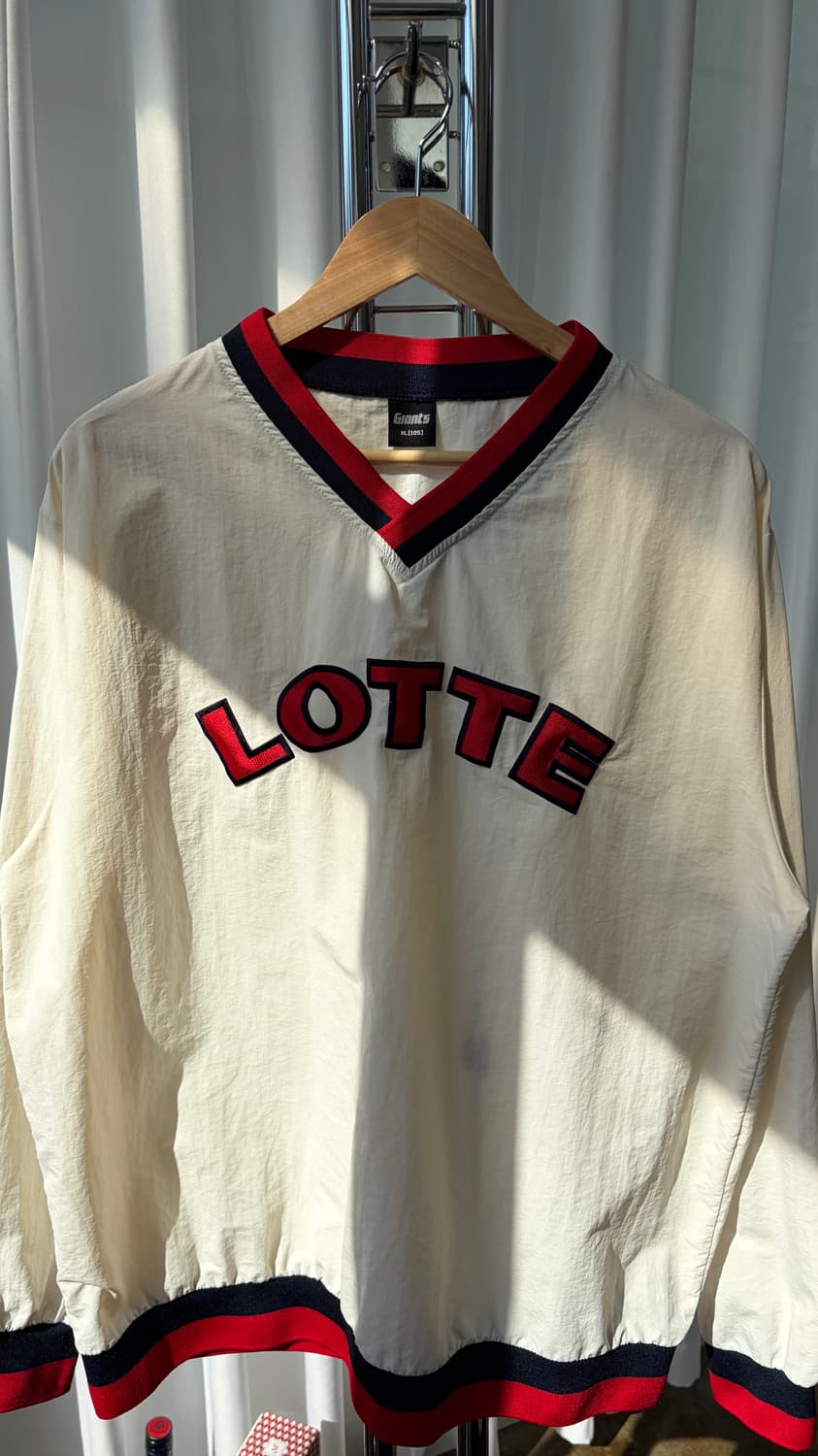 [XL]롯데 자이언츠 우븐 웜업 바람막이 상품이미지3