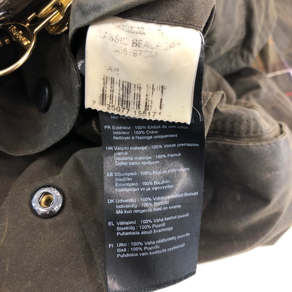 바버 클래식 뷰포트 왁스자켓 38 상품이미지8