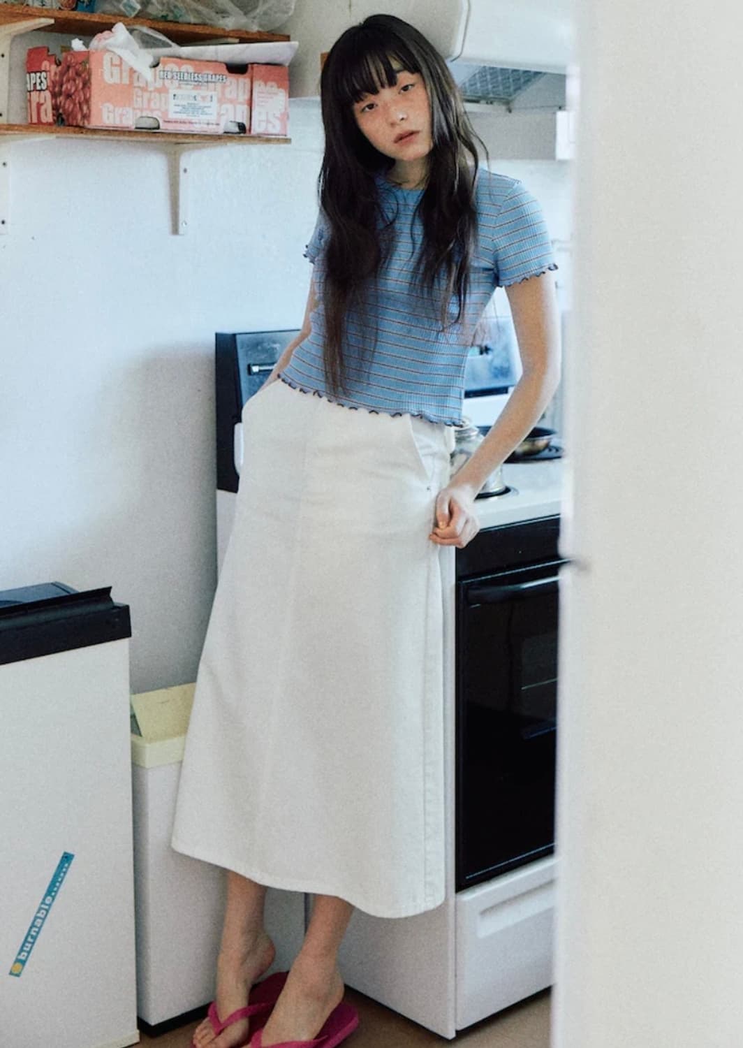 디애퍼처 티모시 스트라이프 티셔츠 (새상품) 상품이미지1