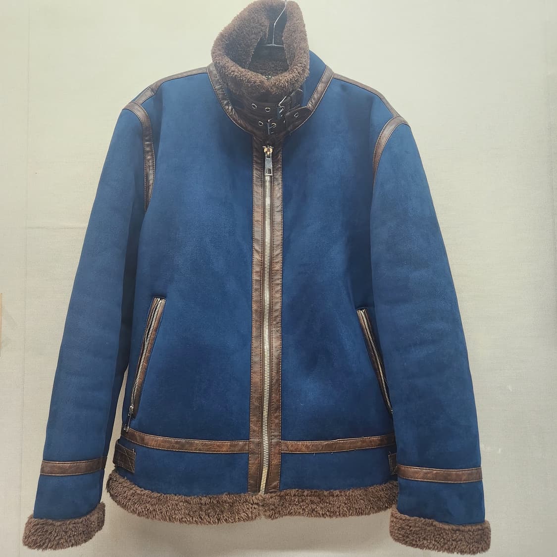 자라 스웨이드 양털 무스탕 자켓 XL 상품이미지2