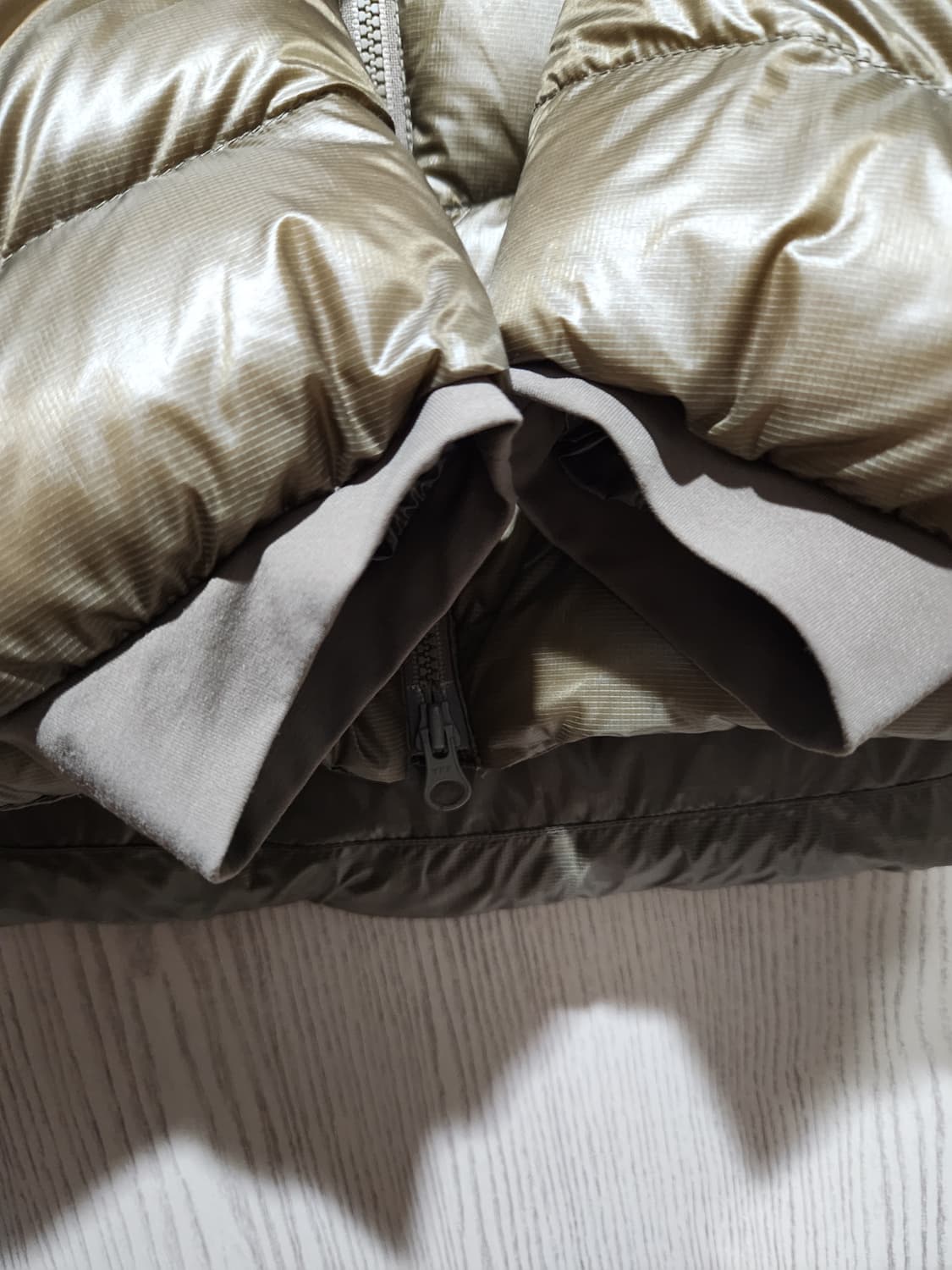 노스페이스 마테호른 경량패딩 L(100) 카키 상품이미지6