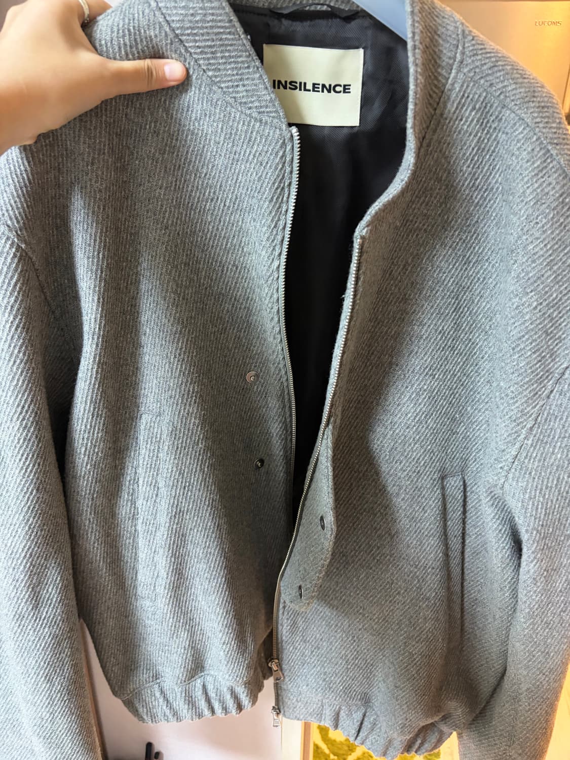 인사일런스 언커버 버진울 블루종 MELANGE GREY 상품이미지2