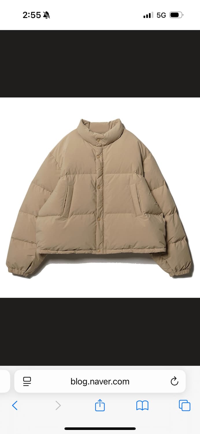 Ore 오어 아츄 패딩 크림옐로우 상품이미지1