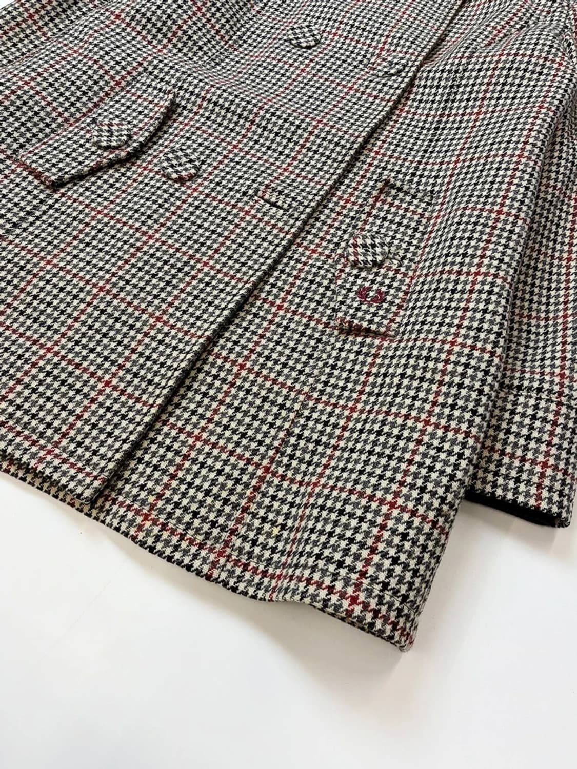 프레드페리 00s 더블 체크 울 코트 PN5342 상품이미지3