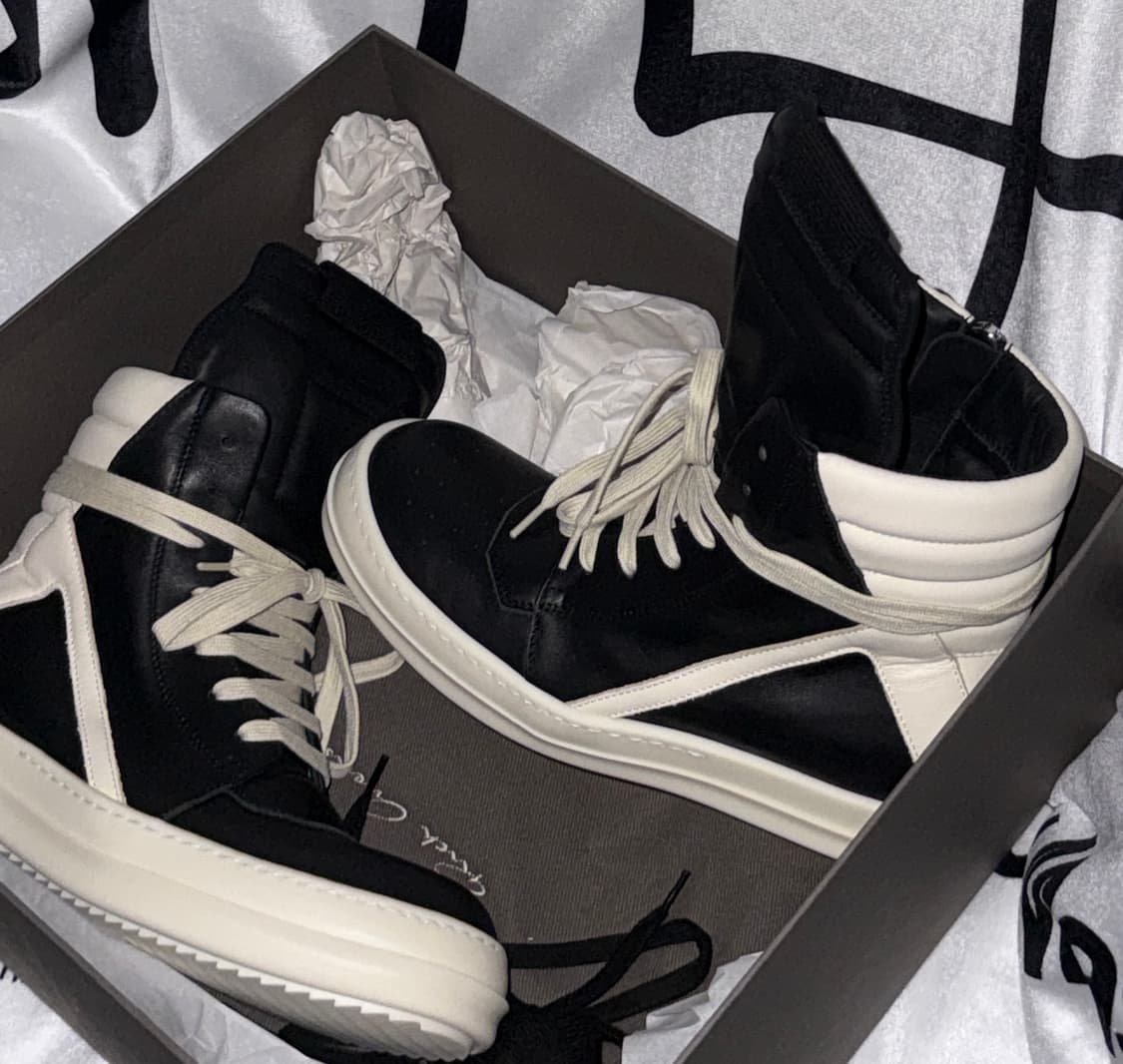 릭오웬스 Rick Owens 지오바스켓 흰검 39 상품이미지1