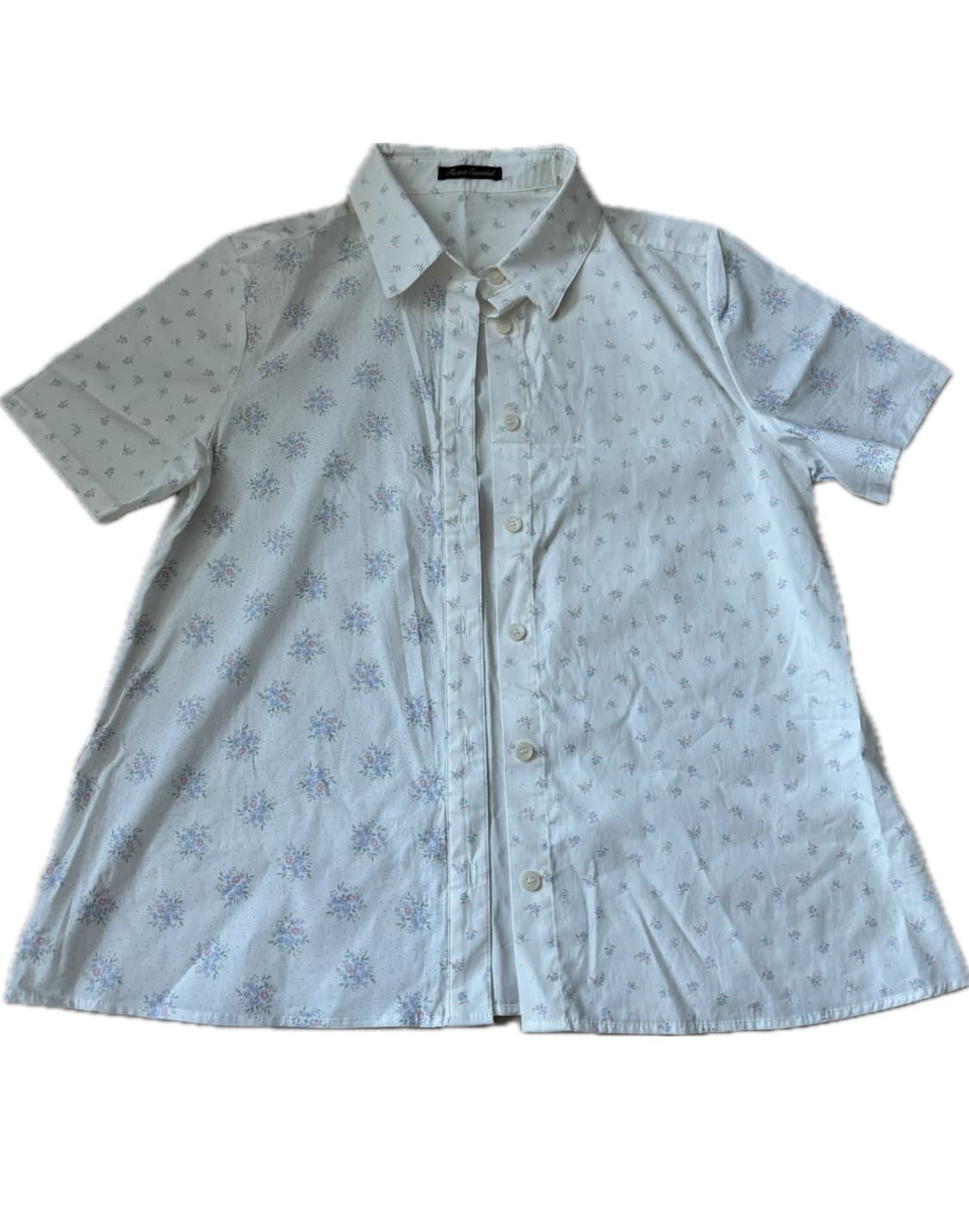 샵페어리 blossom cotton half blouse ivory 상품이미지3