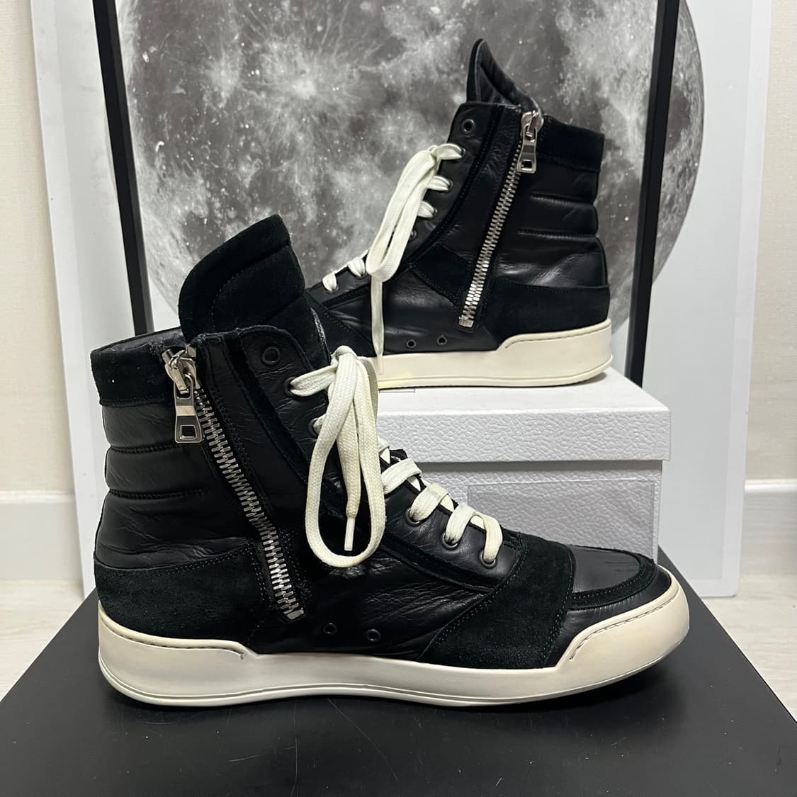 정품 43) 발망 레더 하이탑 부츠 스니커즈 275~280 상품이미지2