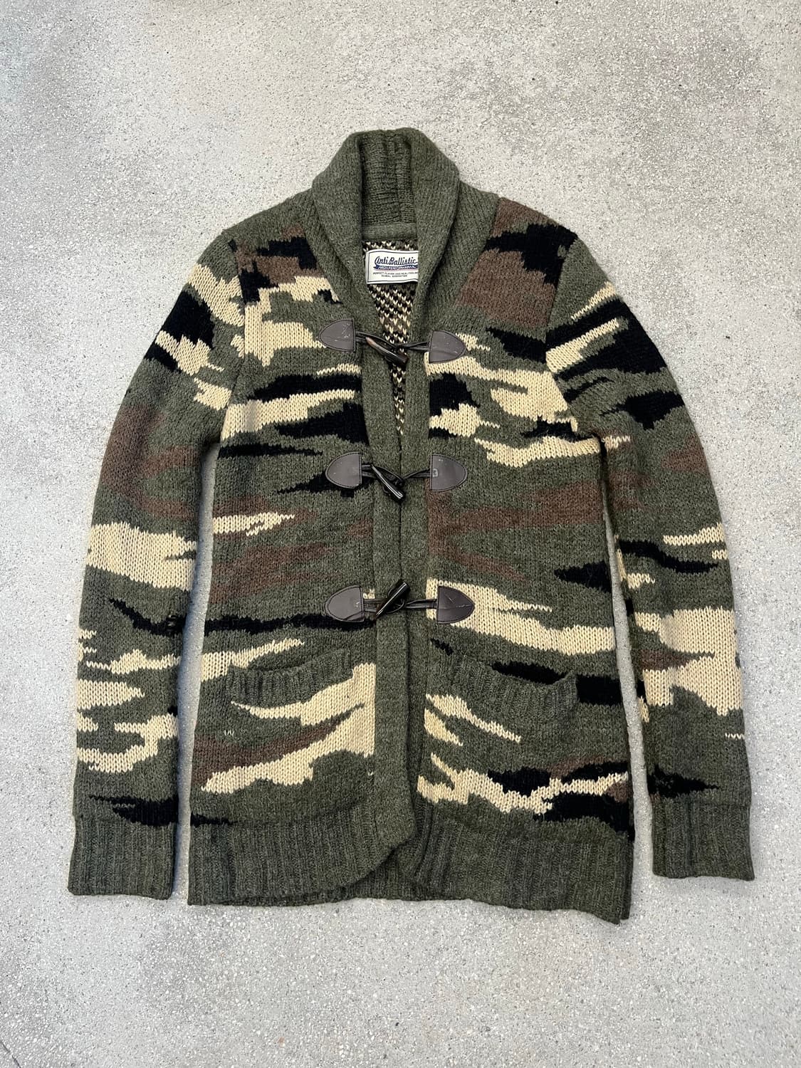안티발리스틱 카모 니트 더플 가디건 상품이미지1