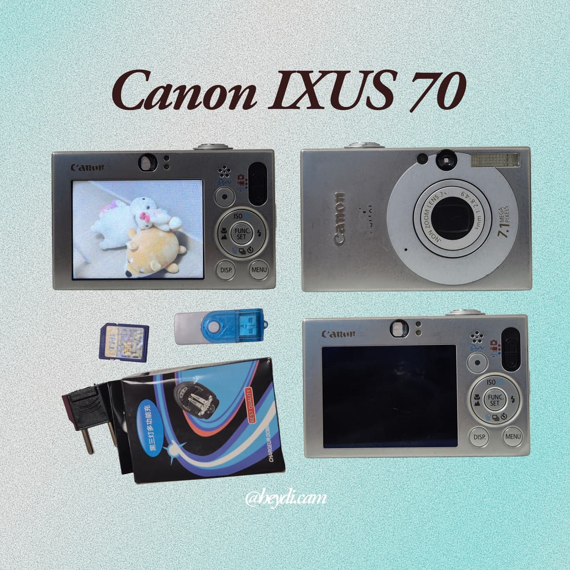 (강민경 아이브 리즈 은채) 캐논 ixus70실버 상품이미지2
