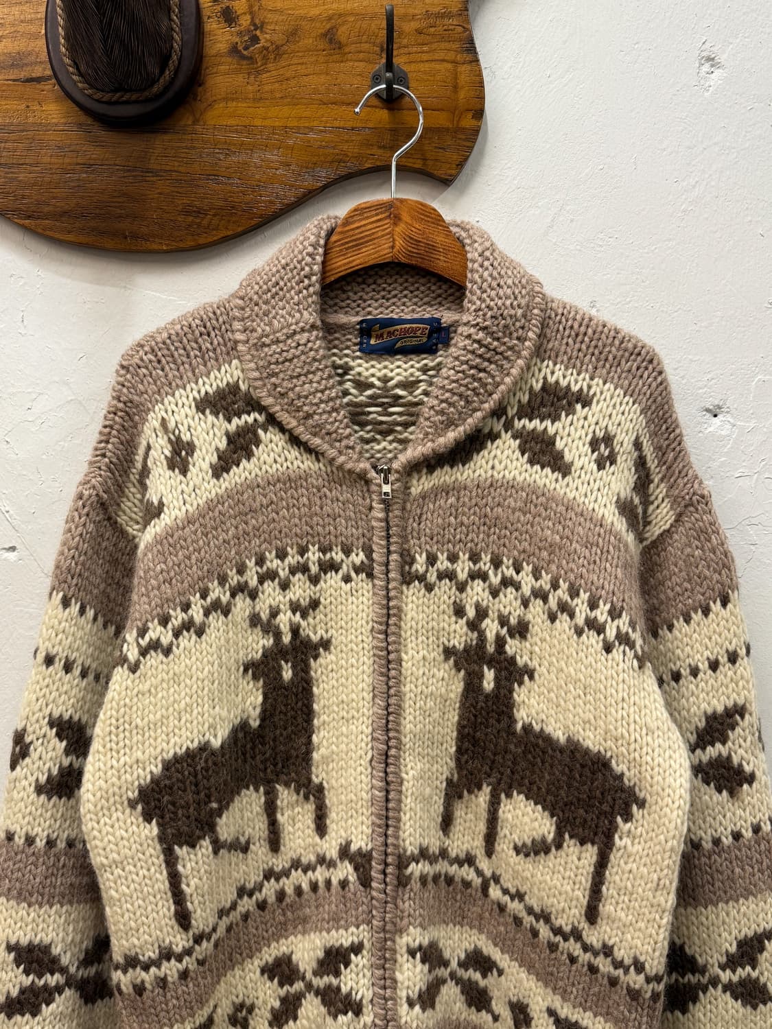L) MACHOPE Original Wool Zip Knit Jacket 상품이미지1