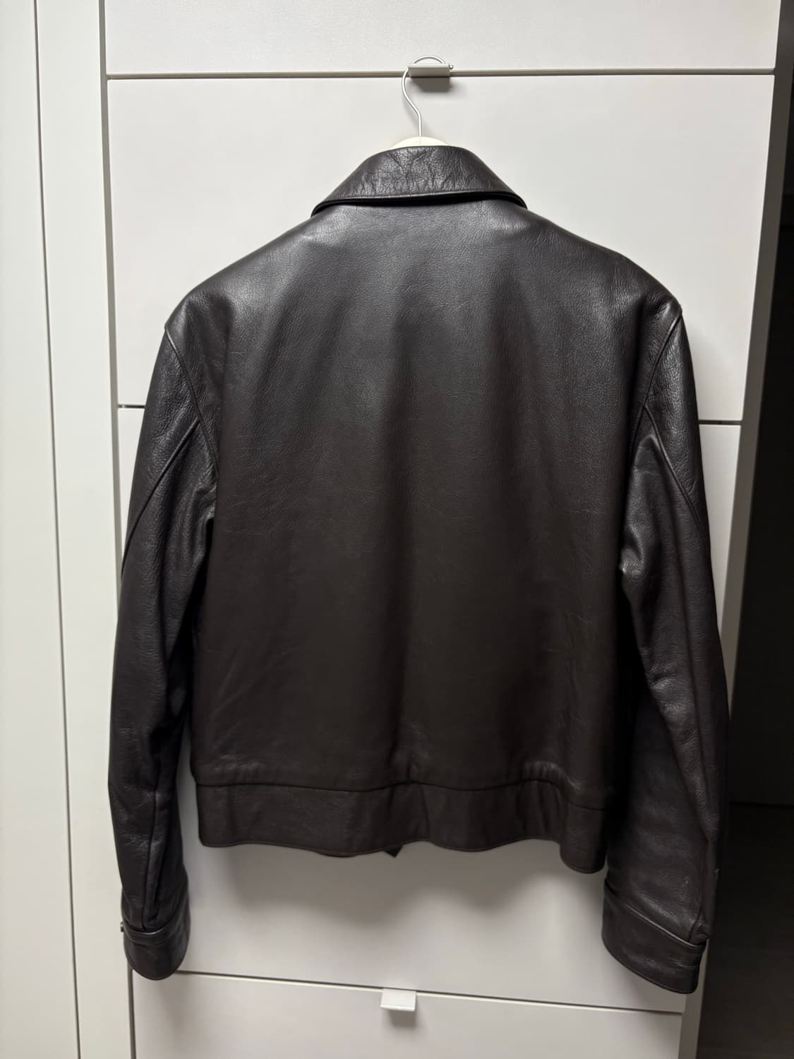 빈티지 브라운 레더 밀리터리 블루종 A2자켓 95사이즈 상품이미지3