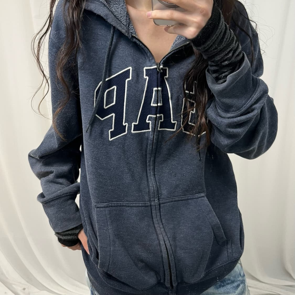 GAP Gray Hoodie Zip-up 상품이미지3