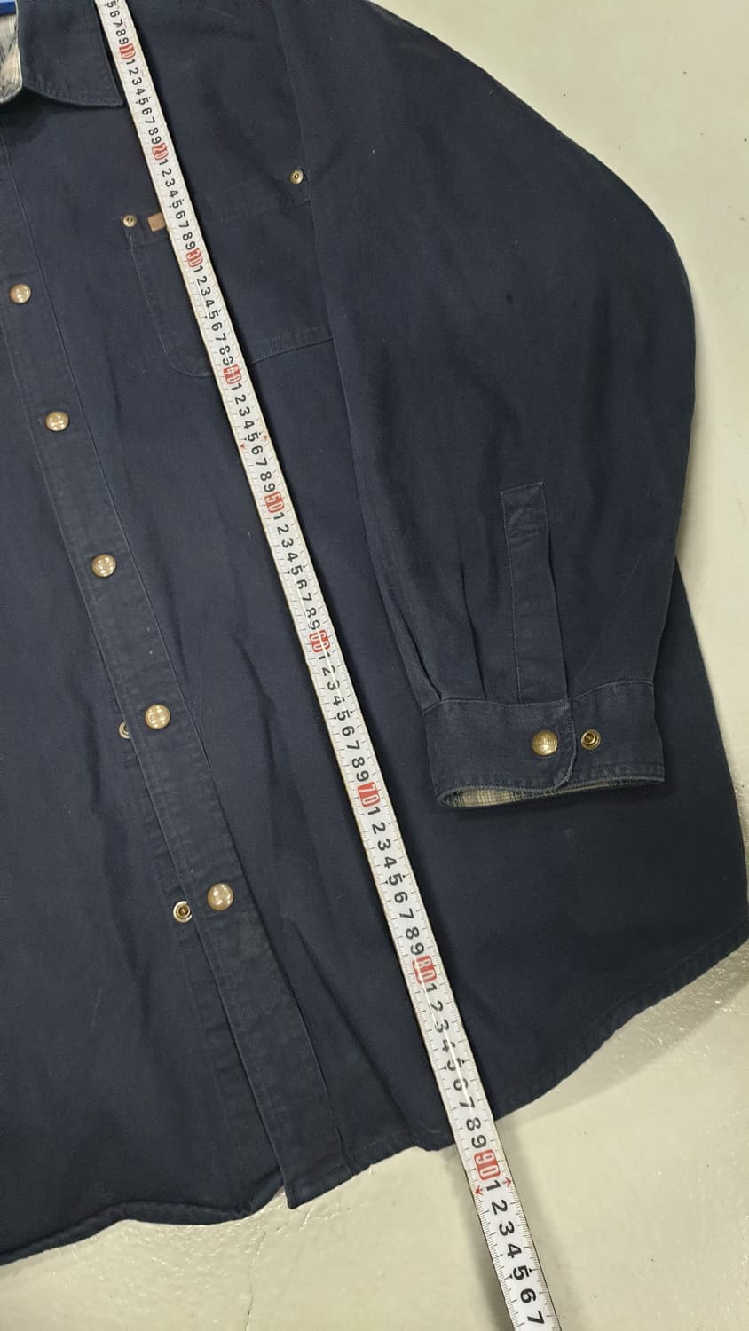 칼하트 네이비 워크셔츠 3XL 상품이미지5