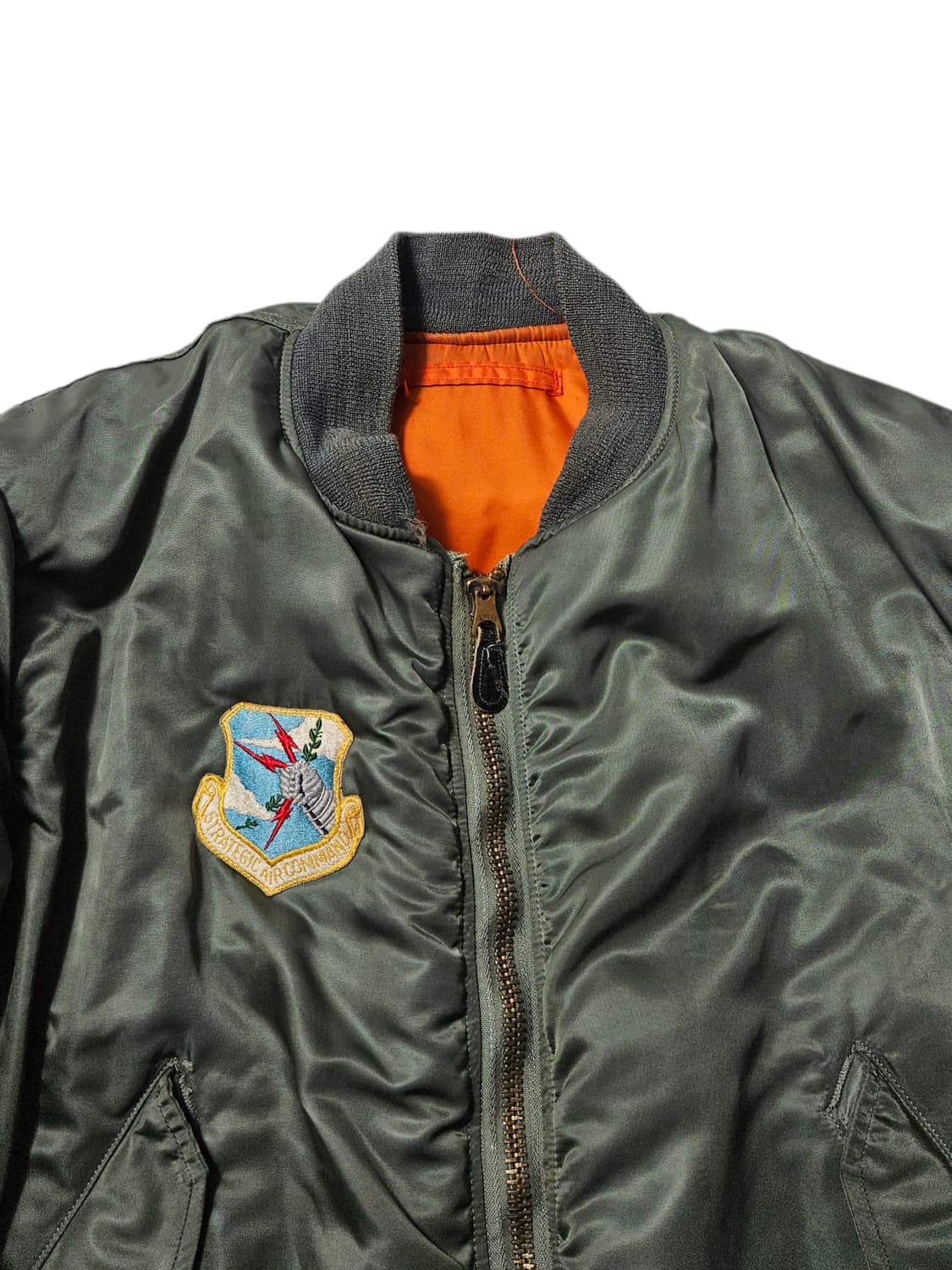 1970's 오리지널 MA-1 플라이트 자켓 그린브리어 L 상품이미지4