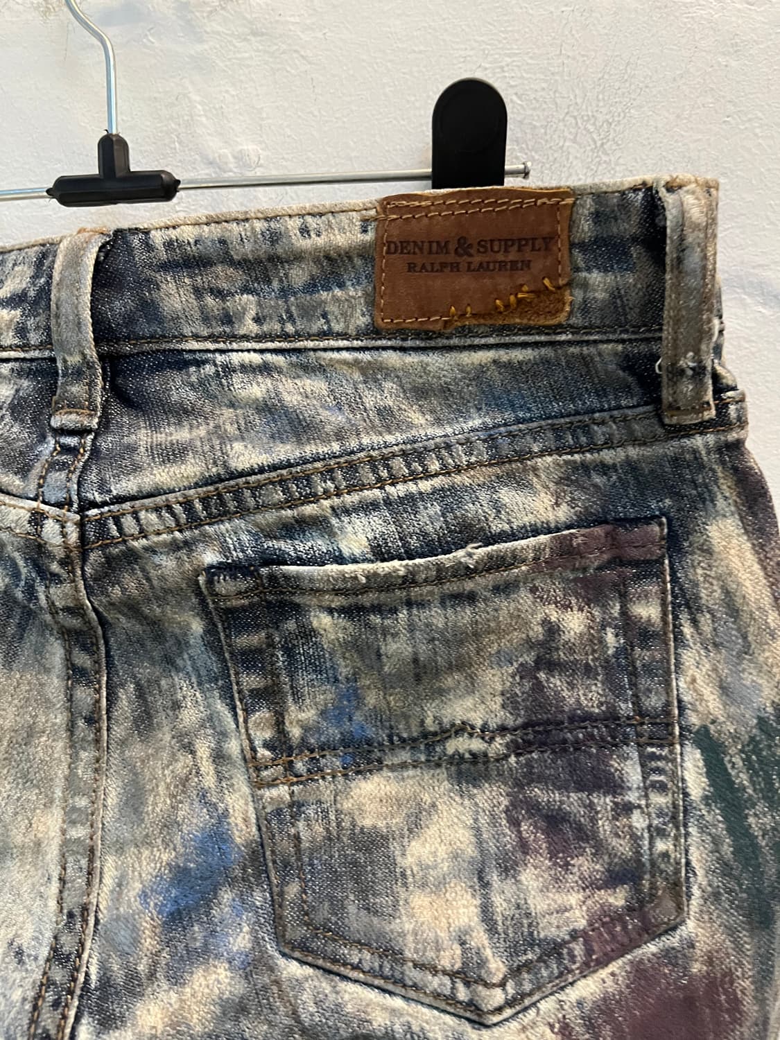 Denim&Supply 데님앤서플라이 페인팅 대미지 스키니 진 W25 상품이미지10