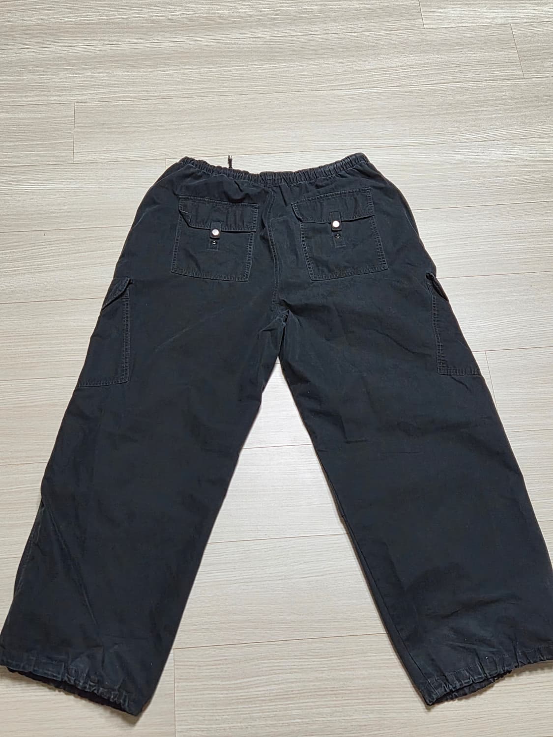 인사일런스 워시드 플라이트 카고 팬츠 BLACK L 상품이미지4