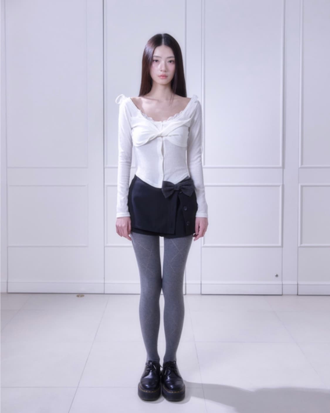 민네 minnne |  리본 탑 상품이미지1