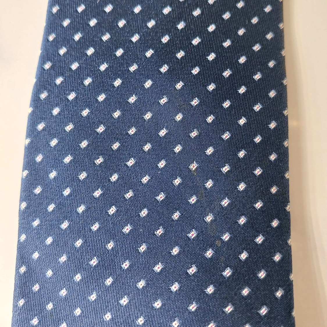 메트로시티 실크 네이비 도트 패턴 넥타이 8.3cm A등급 A19890
 상품이미지7