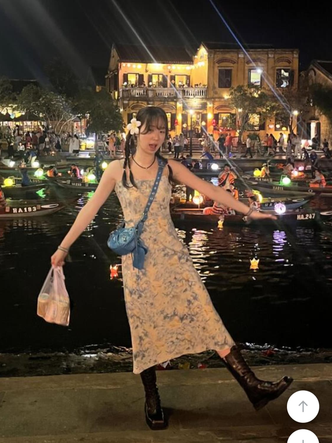 루루서울 under water dress 
사이즈m 1회착용 상품이미지3