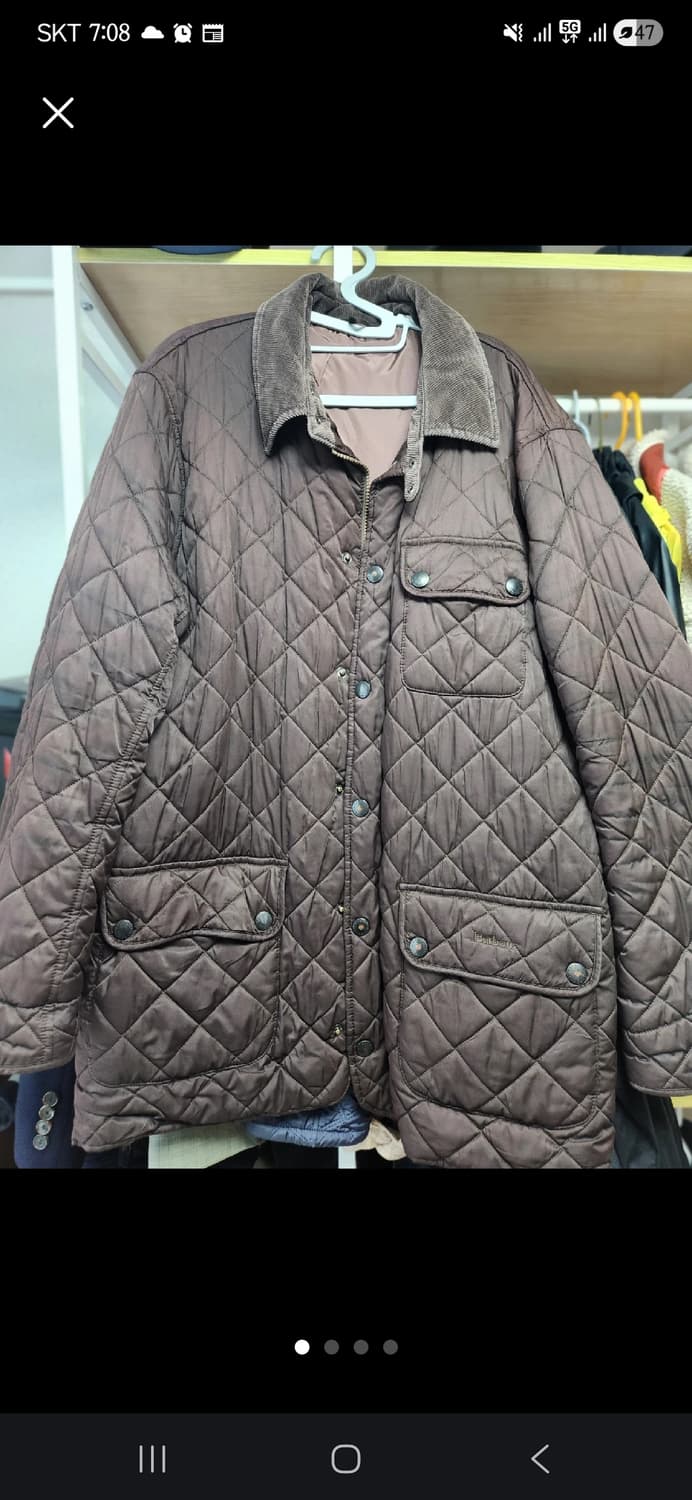 바버 퀼팅 자켓 L 상품이미지1