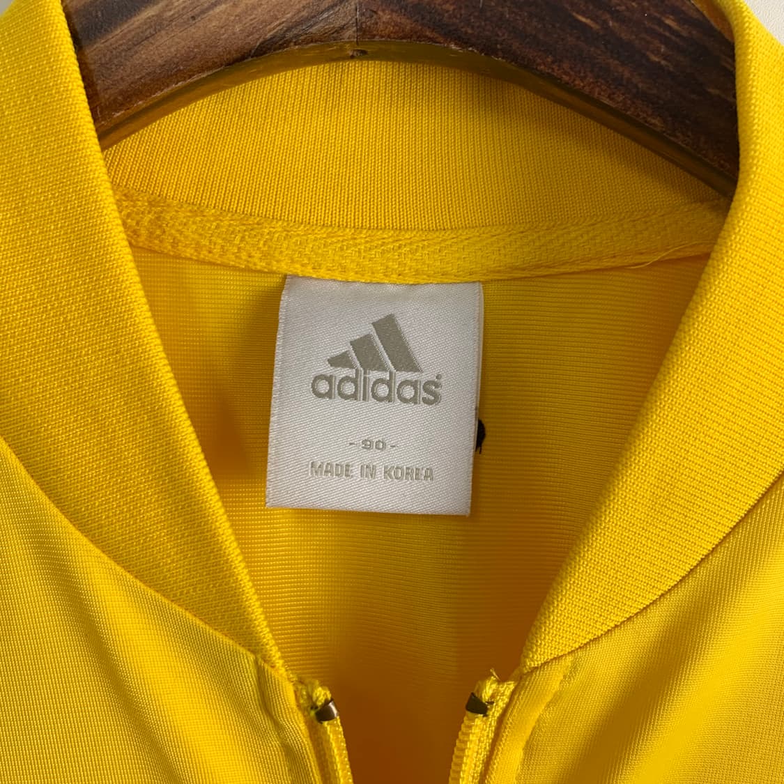 아디다스 자수로고 사이드라인 옐로우 져지 상품이미지6