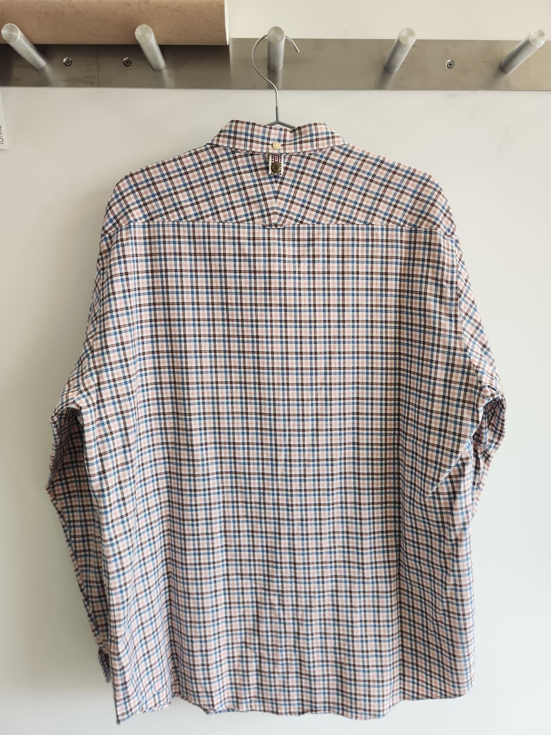 비즈빔 핑크 마이크로 타탄 체크 B.D 셔츠 l/s 상품이미지2