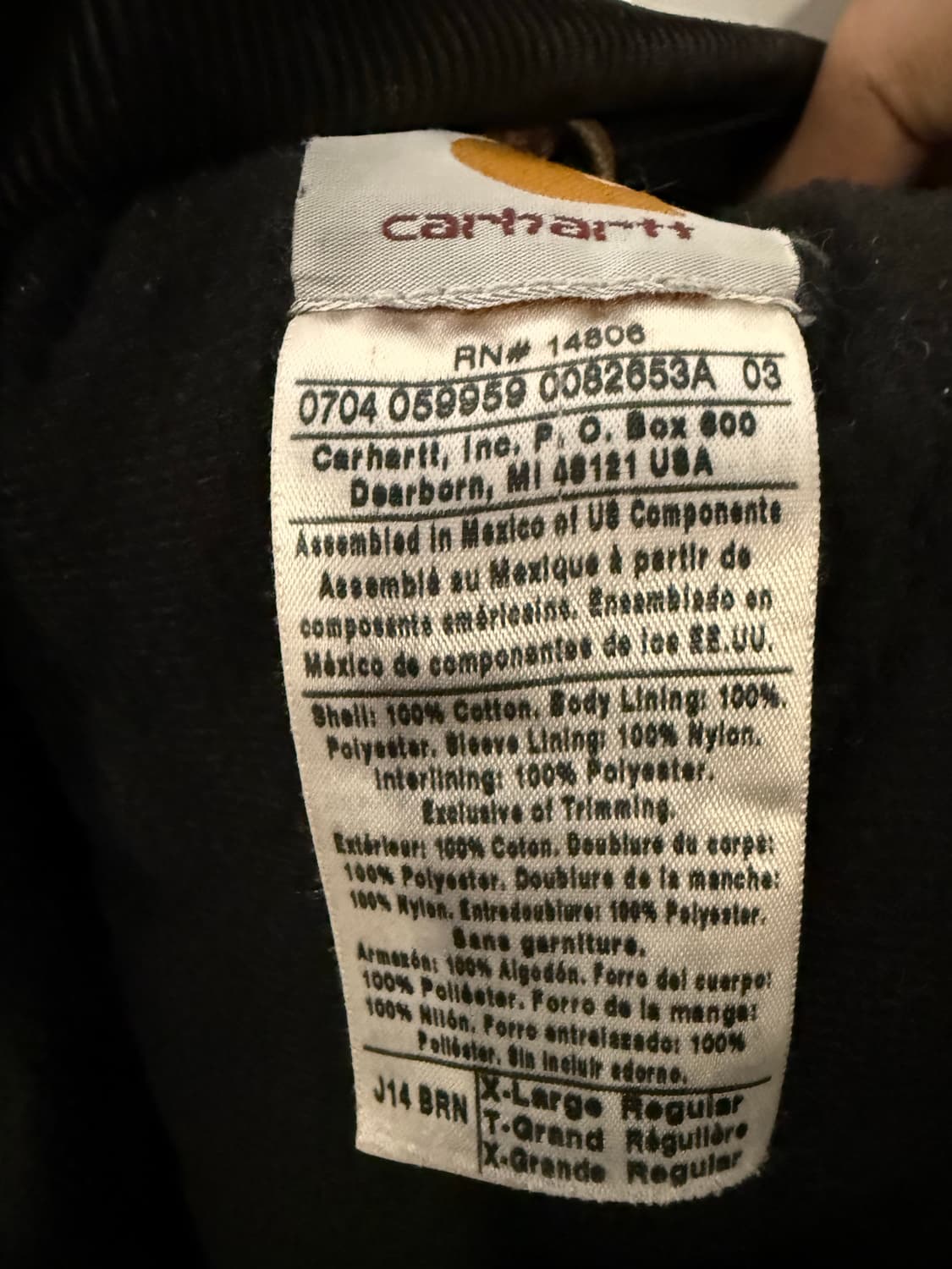 Carhartt 칼하트 디트로이트 자켓 브라운 L 상품이미지7