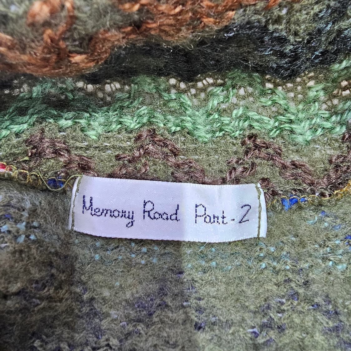 빈티지 컬러믹스 지그재그 반폴라 반팔니트 상품이미지9