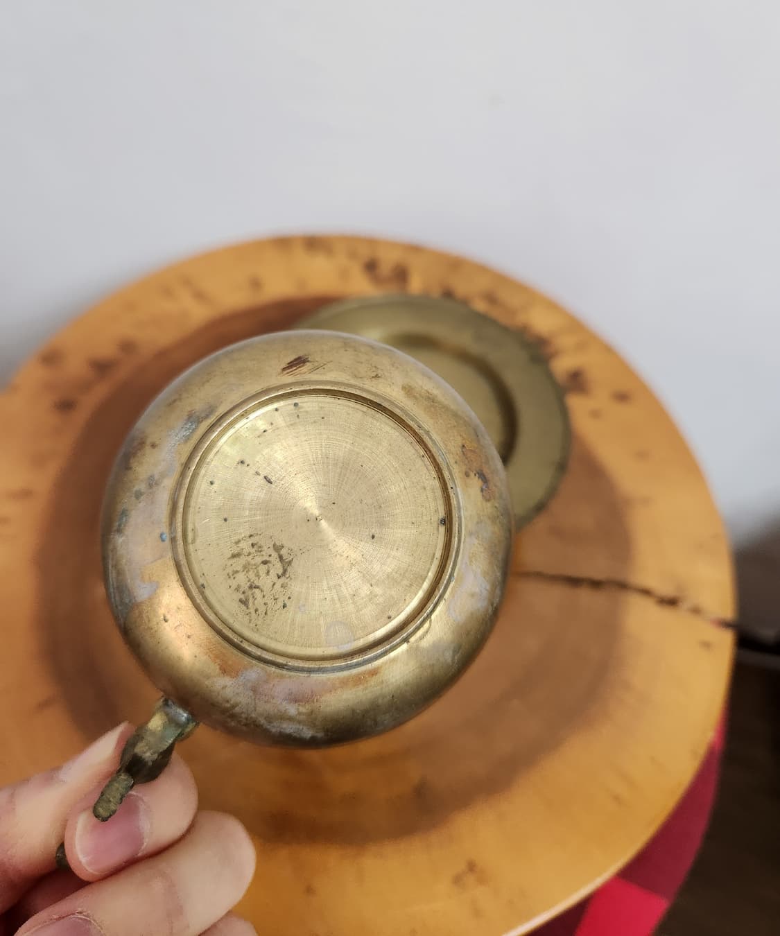 골동품 빈티지 앤틱 황동 찻잔 세트 상품이미지5