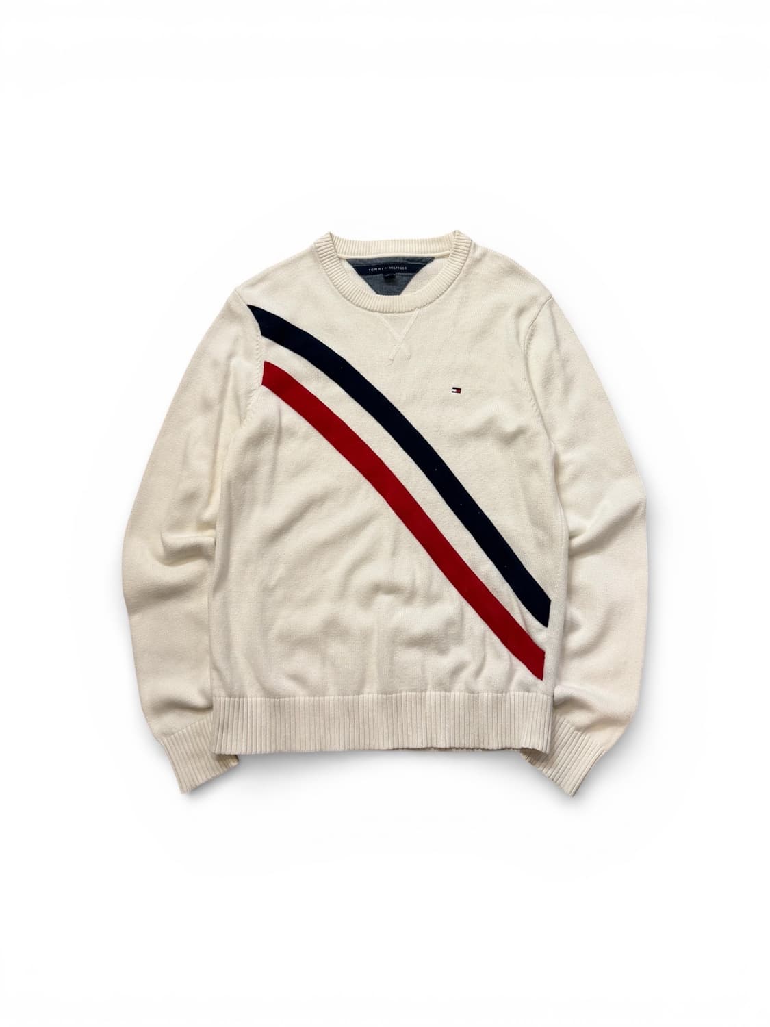 타미 힐 피거 스트라이프 크루넥 니트 상품이미지1