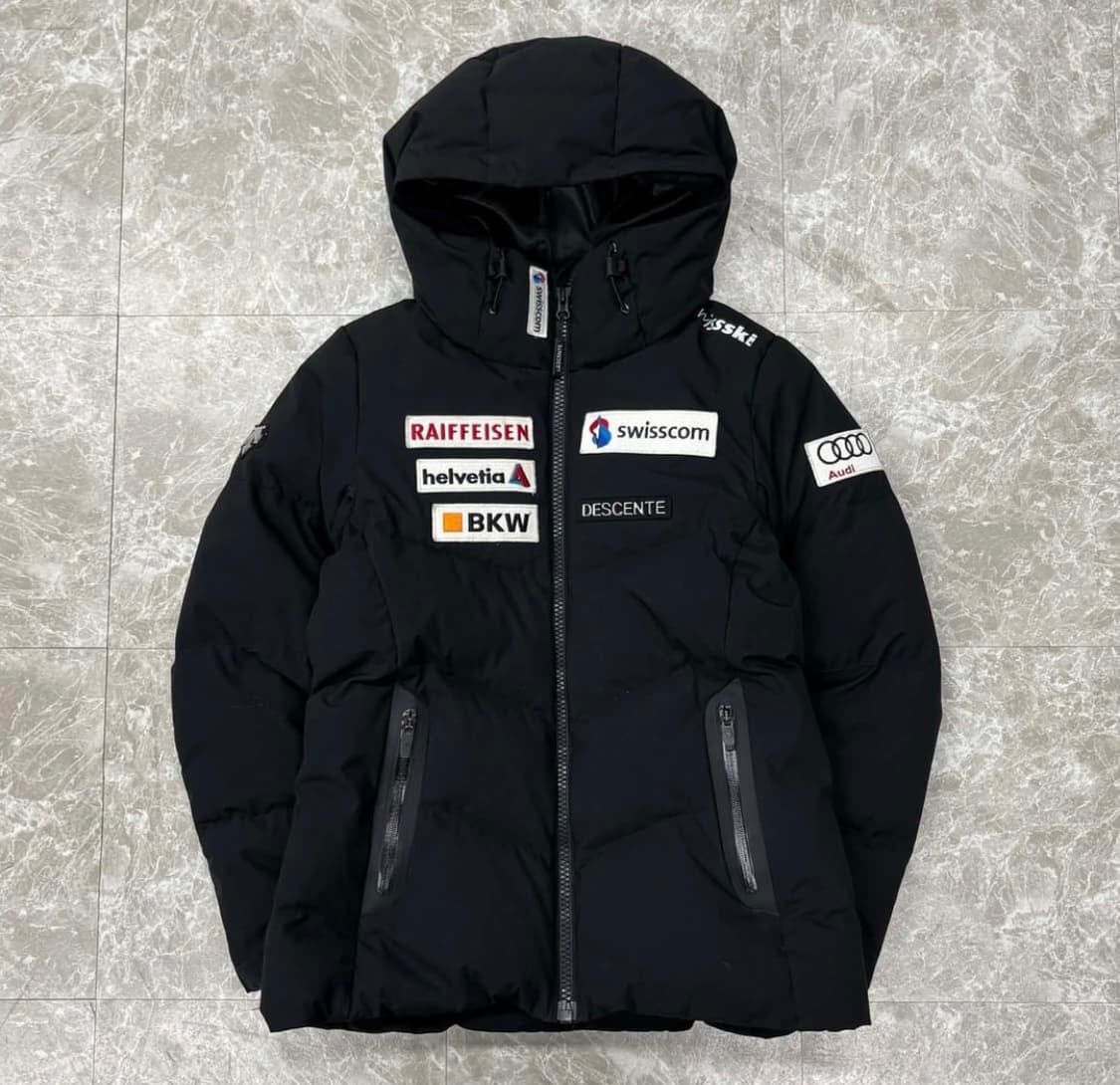 데상트 스위스 스키팀 숏패딩 상품이미지1