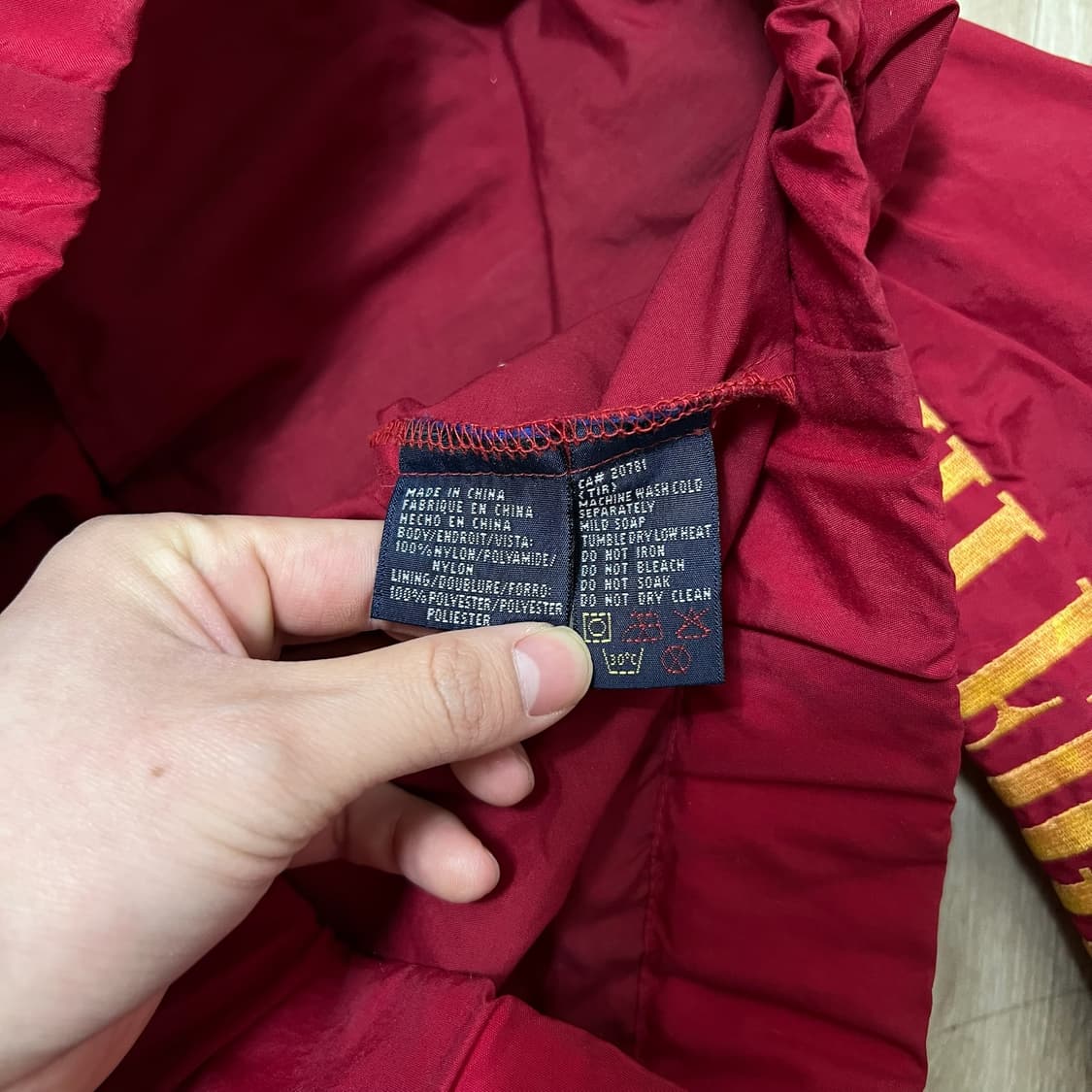 타미힐피거 올드스쿨 빅로고 바람막이 자켓 XL/105  상품이미지6