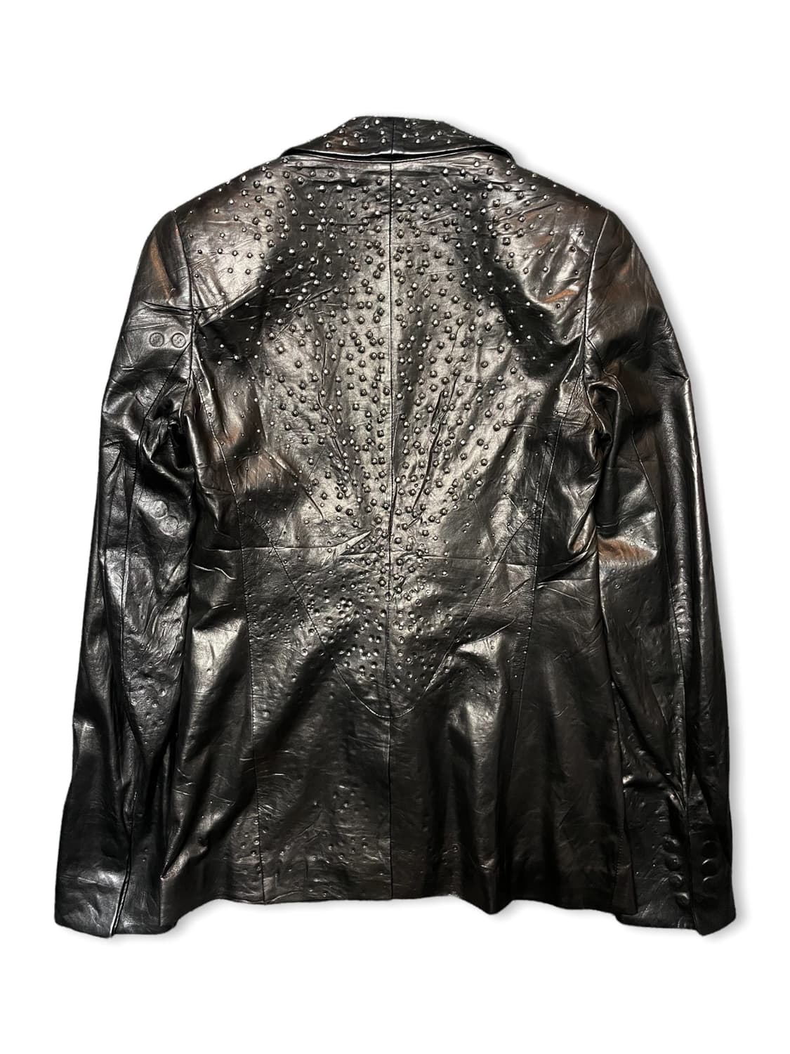 HALSTON 스터드 레더 자켓 상품이미지4