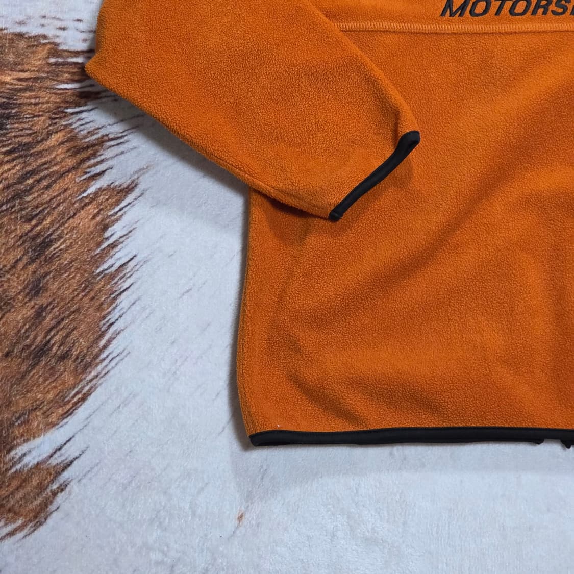 일본 빈티지 던롭 오렌지 자수 후리스  상품이미지6