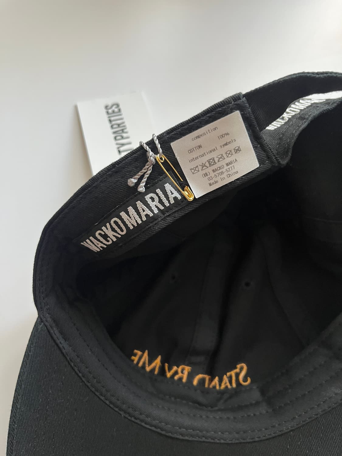 와코마리아 stand by me 볼캡 모자 블랙 새상품 상품이미지5