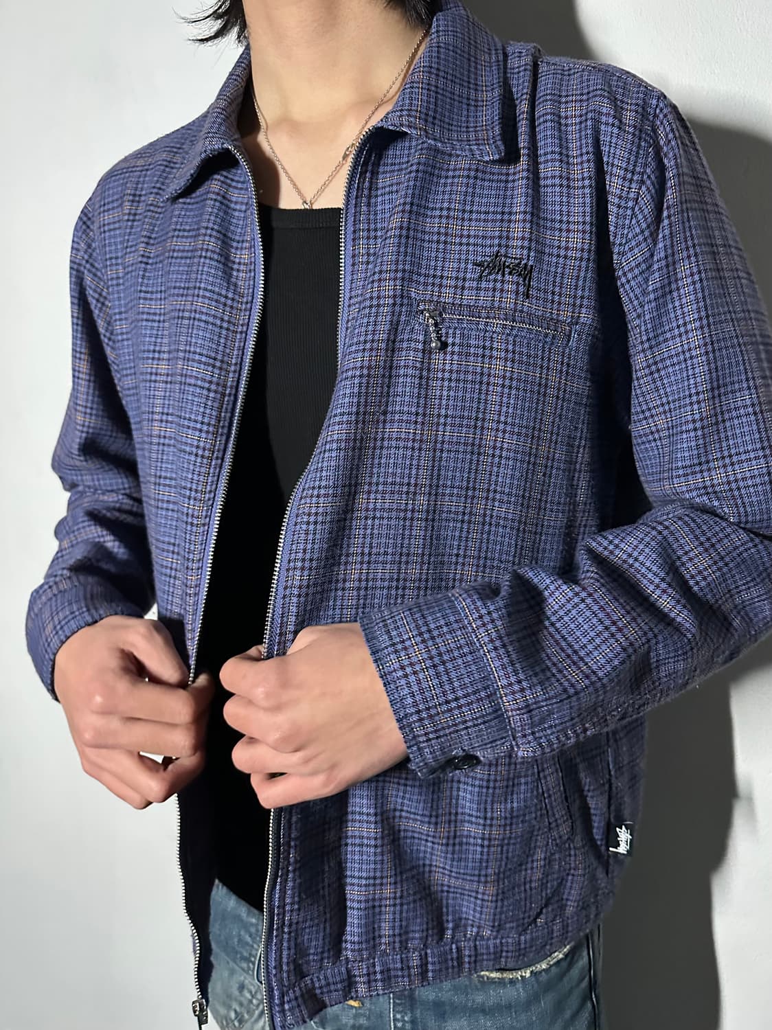 Stüssy Check Zip-Up Jacket 상품이미지1