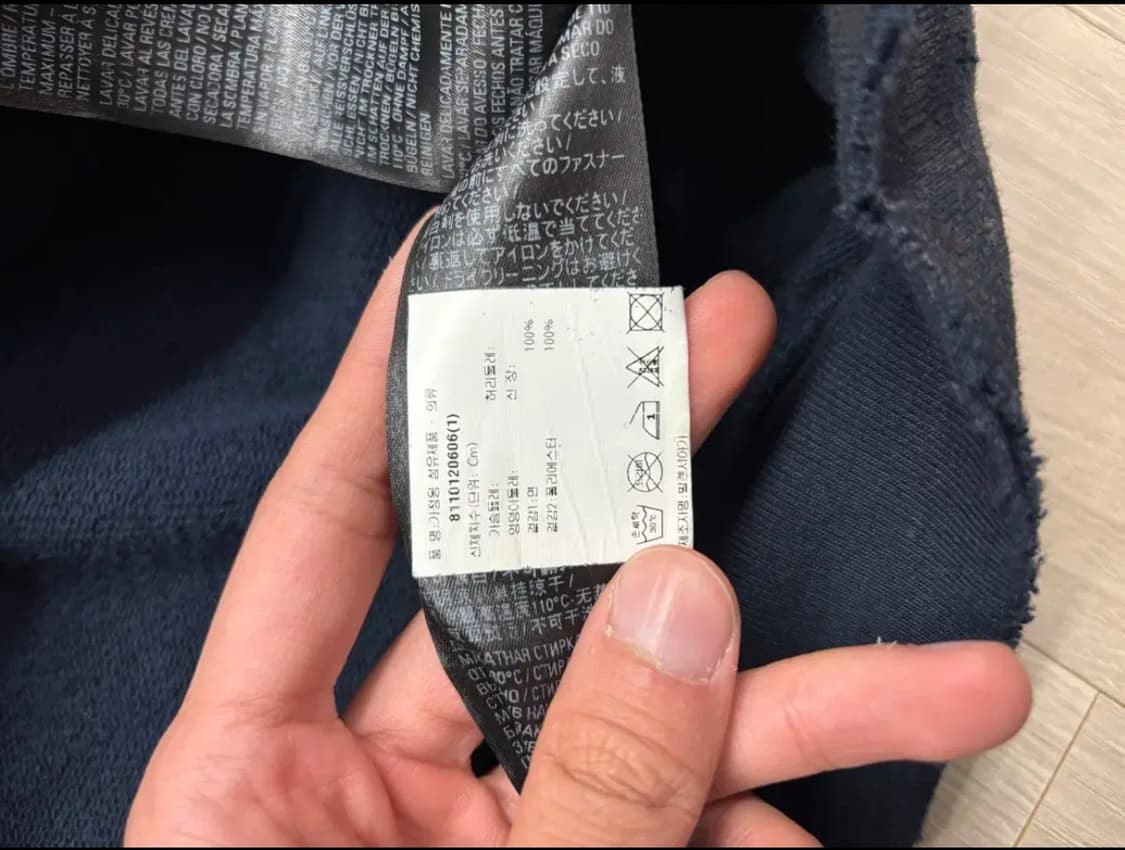 발렌시아가 더티 폴로 후드 집업 국문택 1 사이즈 상품이미지3