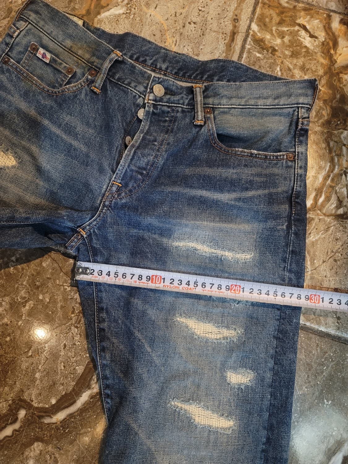 스튜디오 다치산 리페어 워싱 데님팬츠  상품이미지6