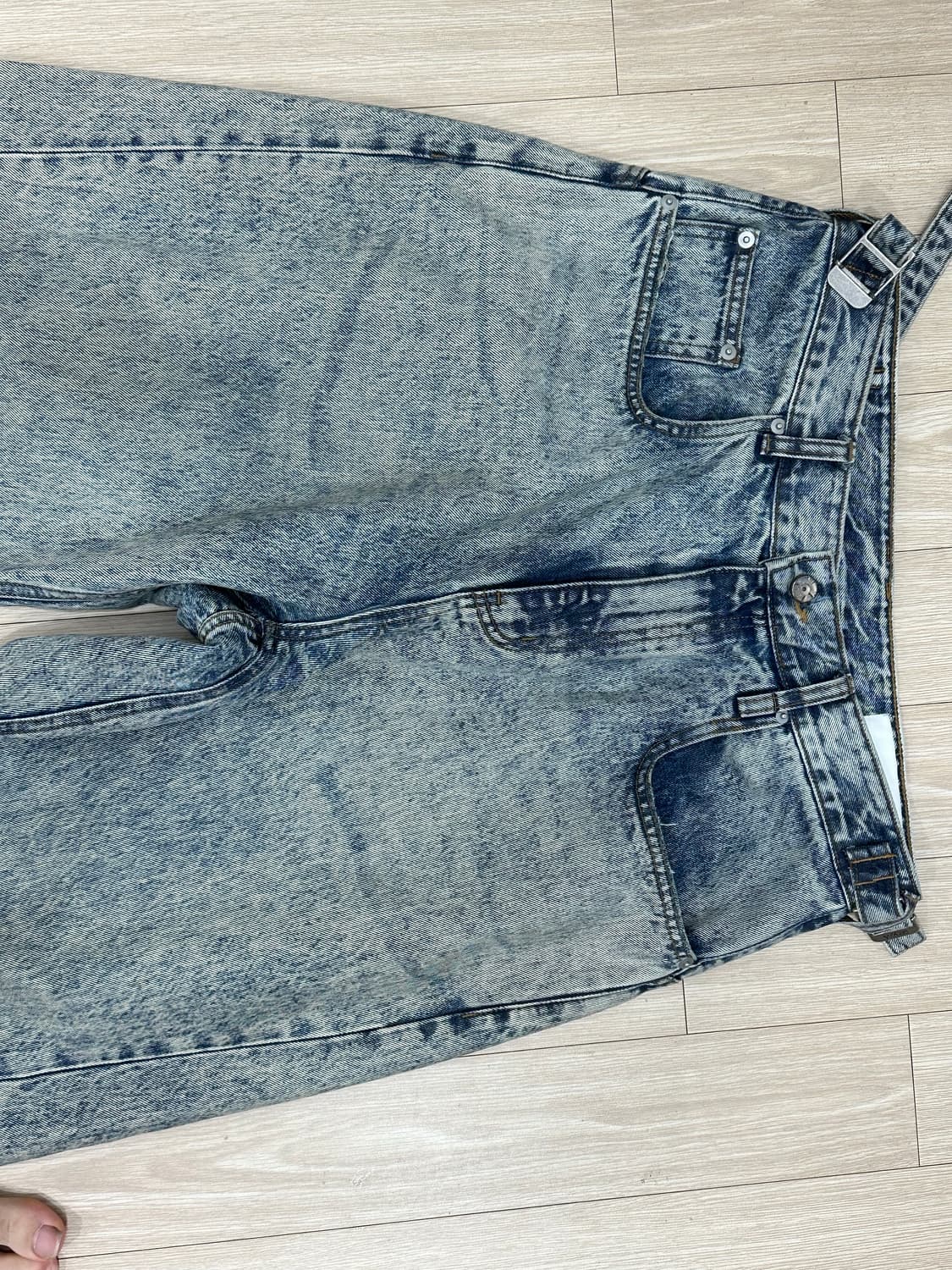 [M] yiyae 이예 와이드 코팅 데님 팬츠 상품이미지4