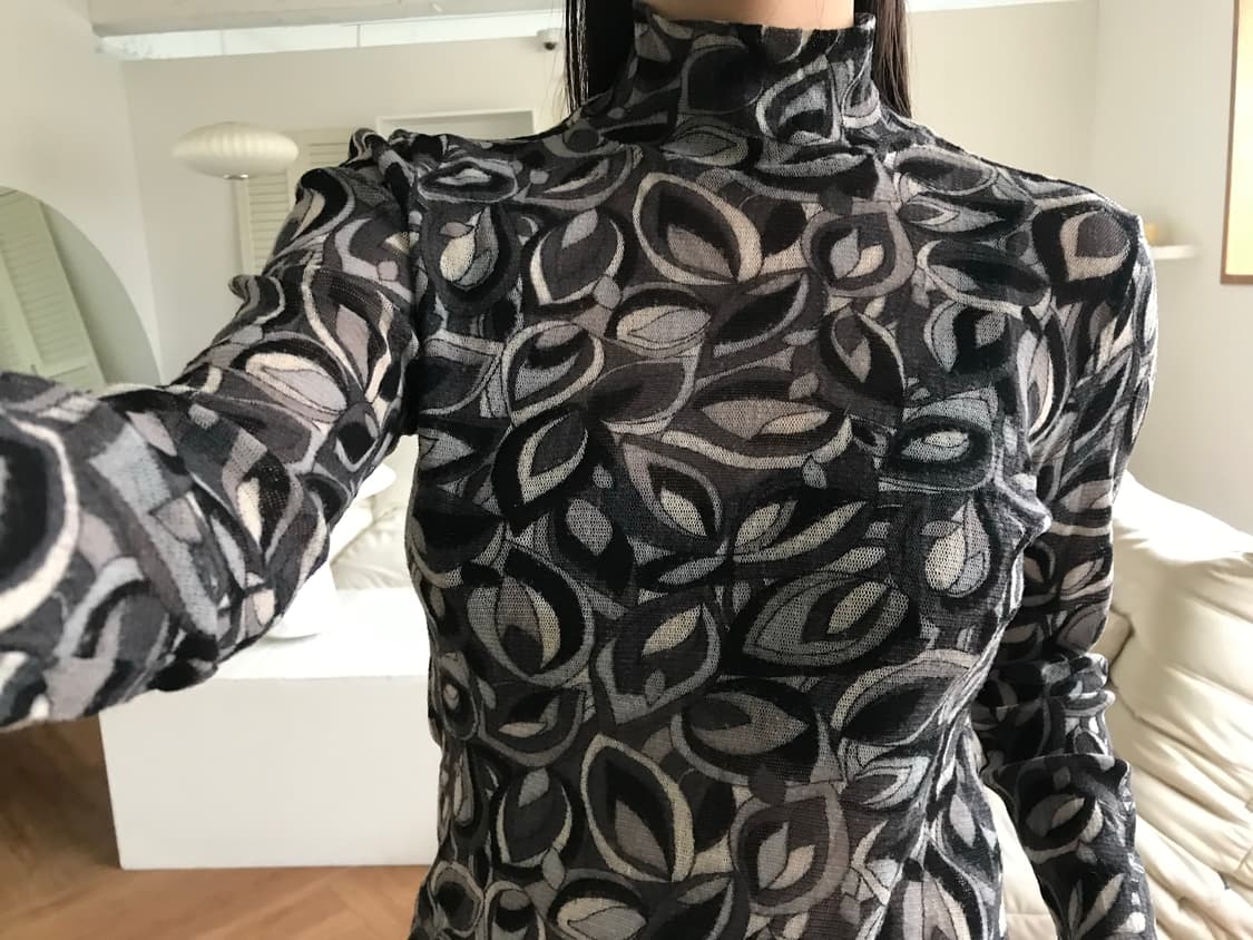 vintage pattern top 상품이미지2