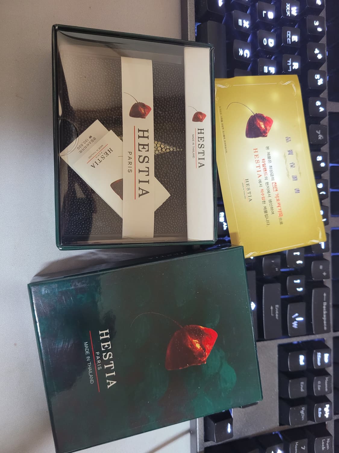 신품 천연 가오리 가죽 카드지갑 상품이미지2