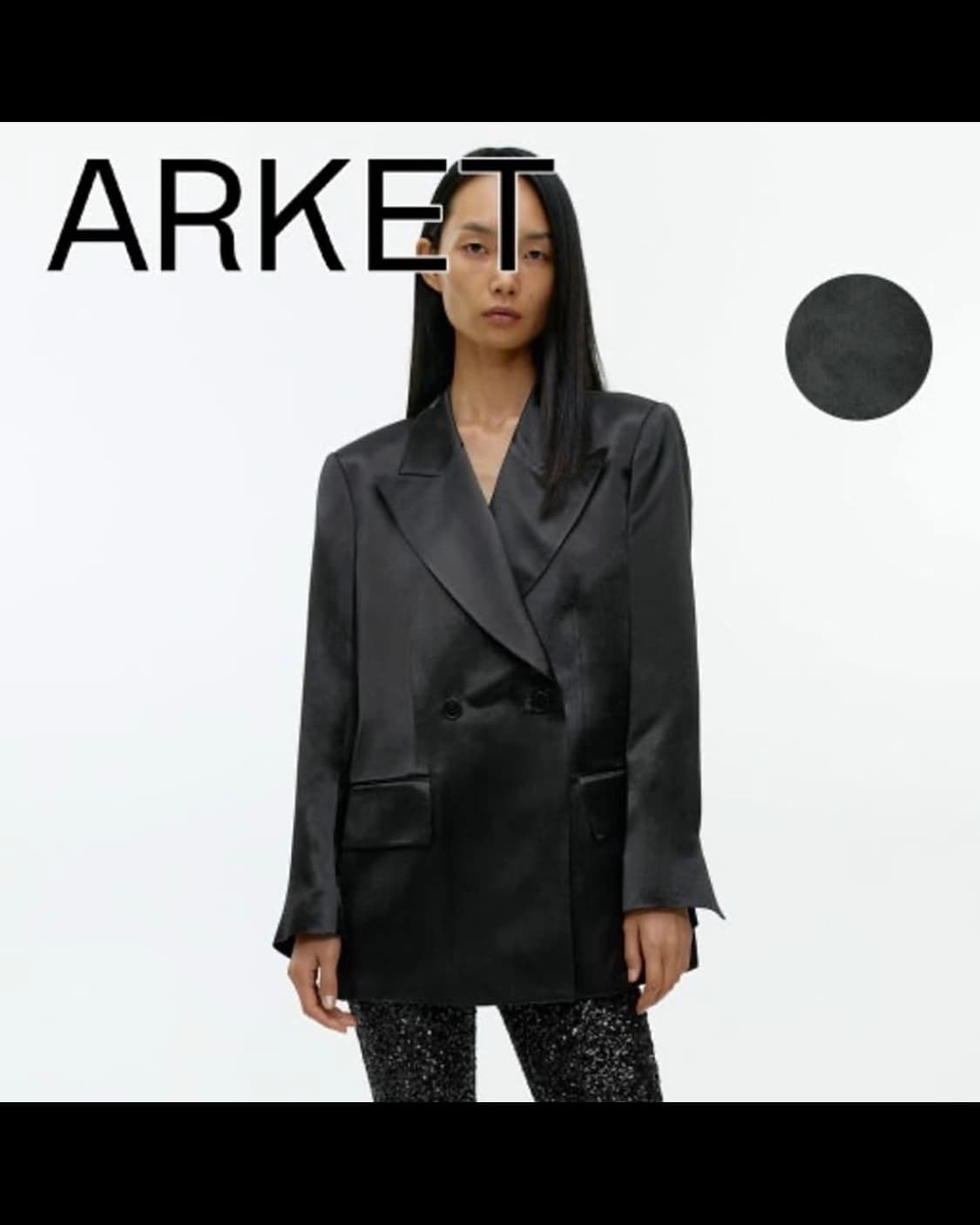 아르켓 오버핏 새틴 블레이저 상품이미지1