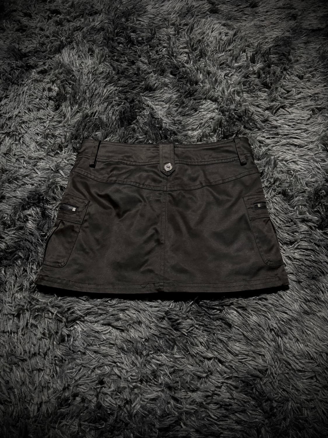 Cecil mcBee 버튼 디테일 블랙 숏스커트 팬츠 상품이미지2
