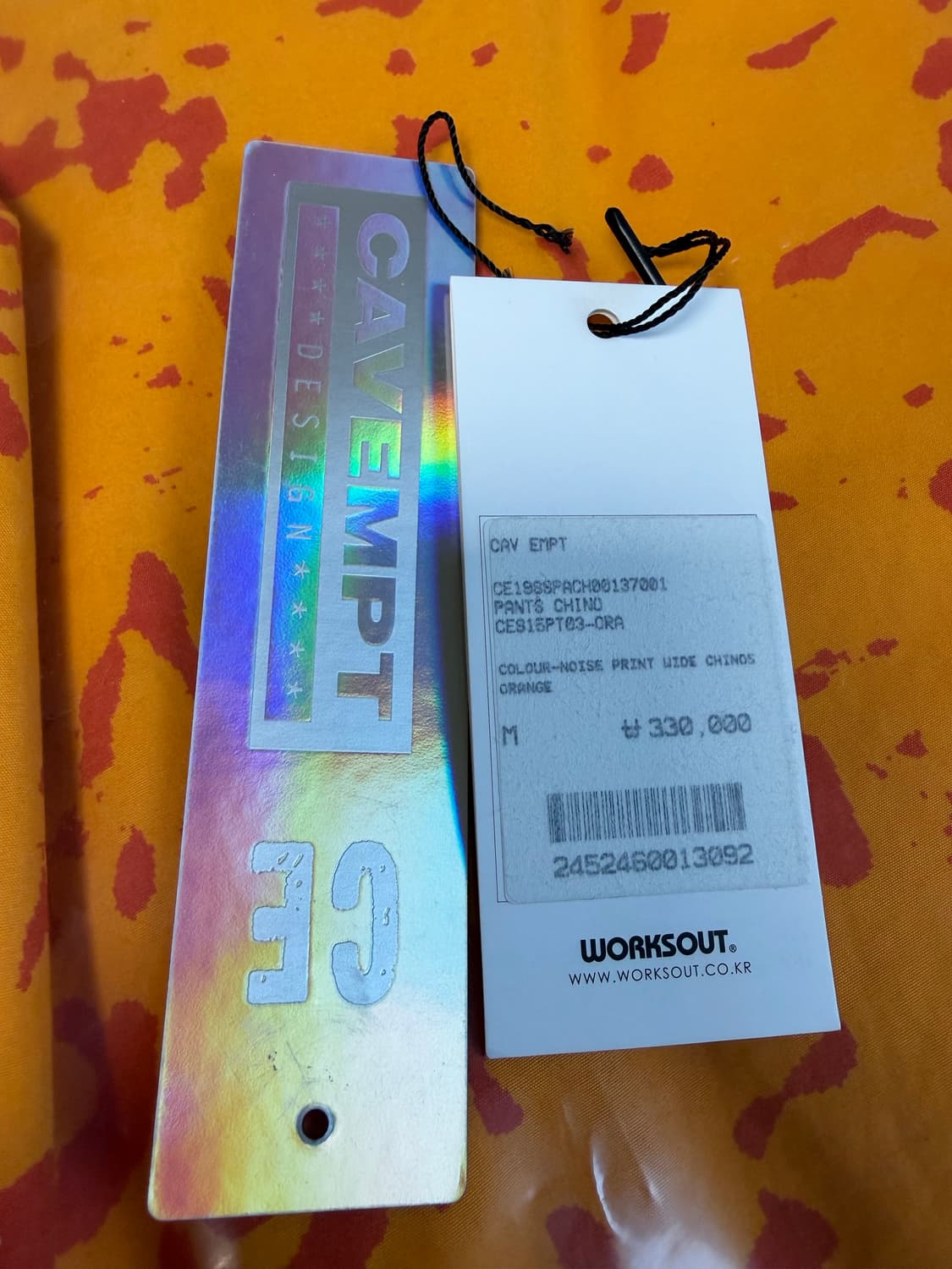 카브엠트 카모 치노팬츠 오렌지 M 상품이미지8