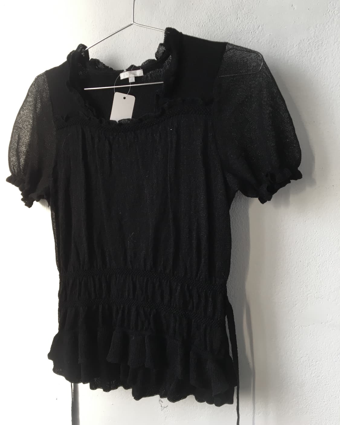 Shirring point woolen knit 상품이미지3