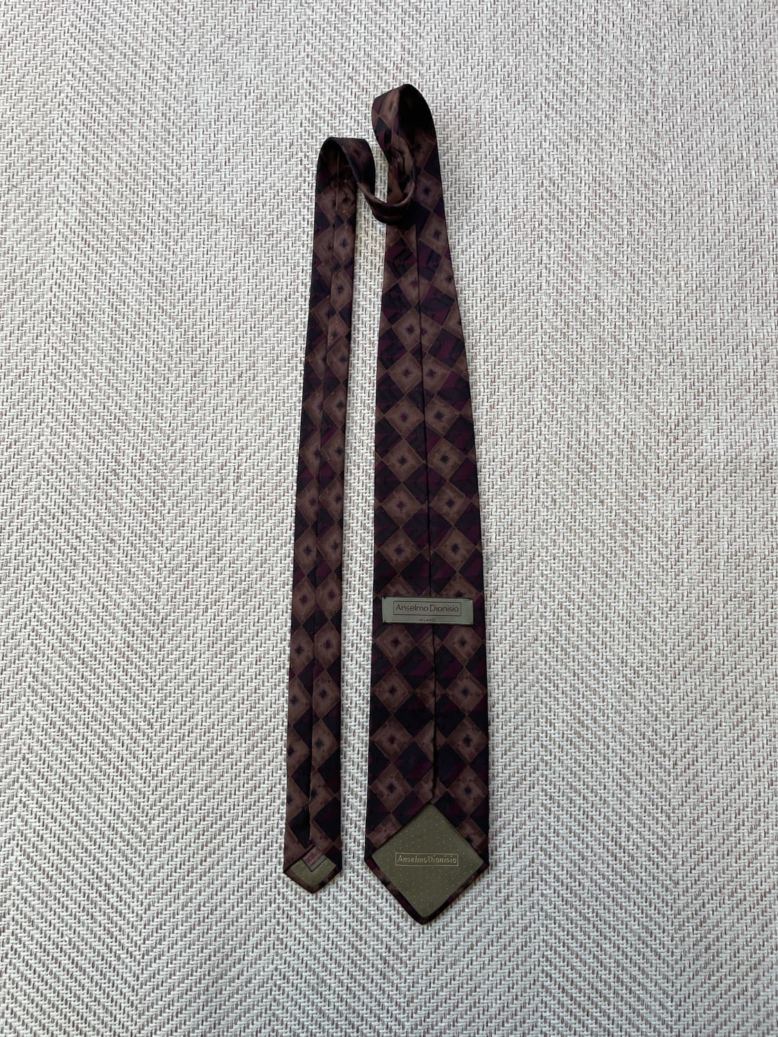 안셀모 밀라노 다이아 패턴 넥타이 J03756 상품이미지3