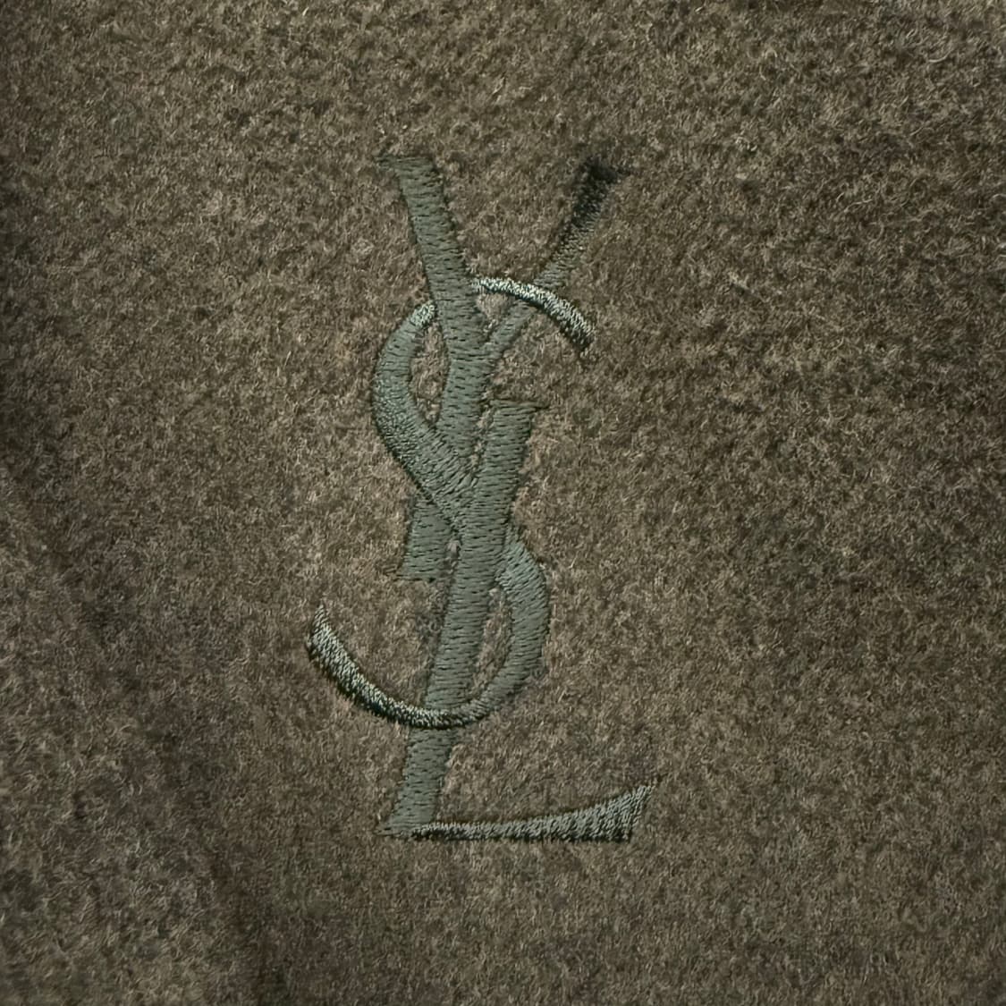 [정품/100] 입생로랑 체크 울 자켓 브라운 그린 c1 상품이미지7