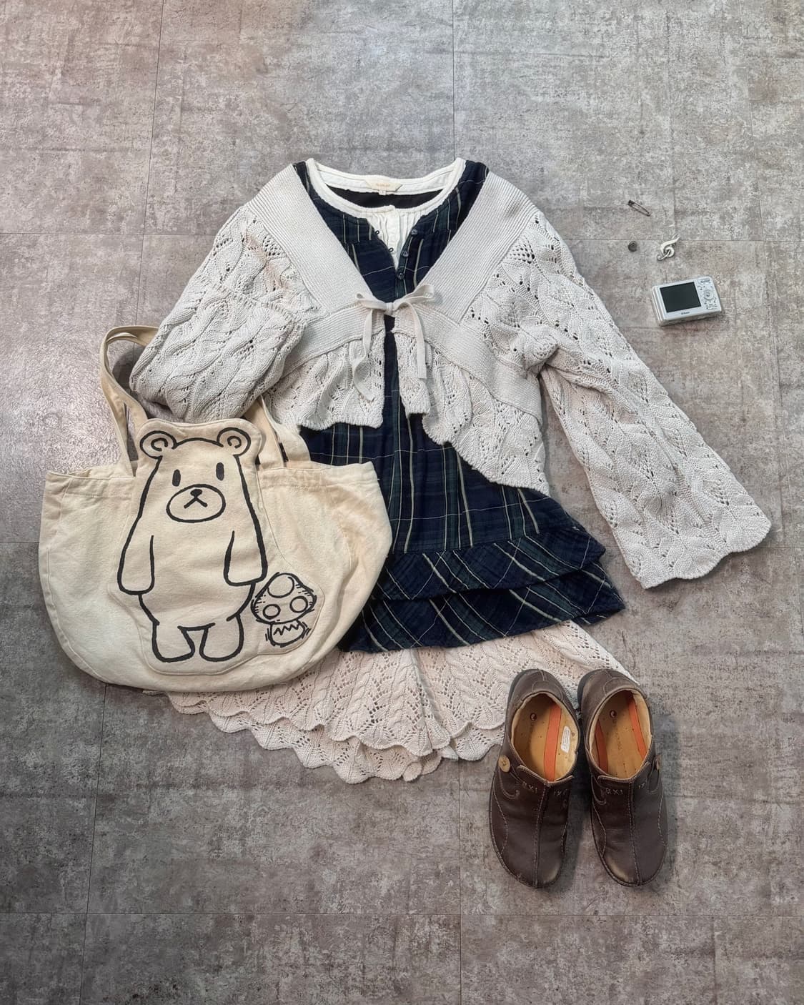 크로셰 플레어 슬리브 가디건 상품이미지2