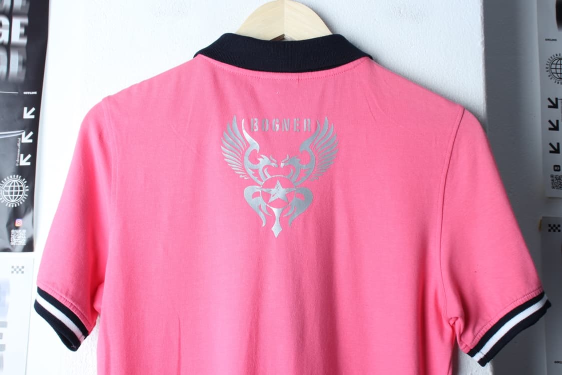 W(L-XL) 보그너 반팔 카라 티셔츠 골프 기능성 핑크-H30375 상품이미지7