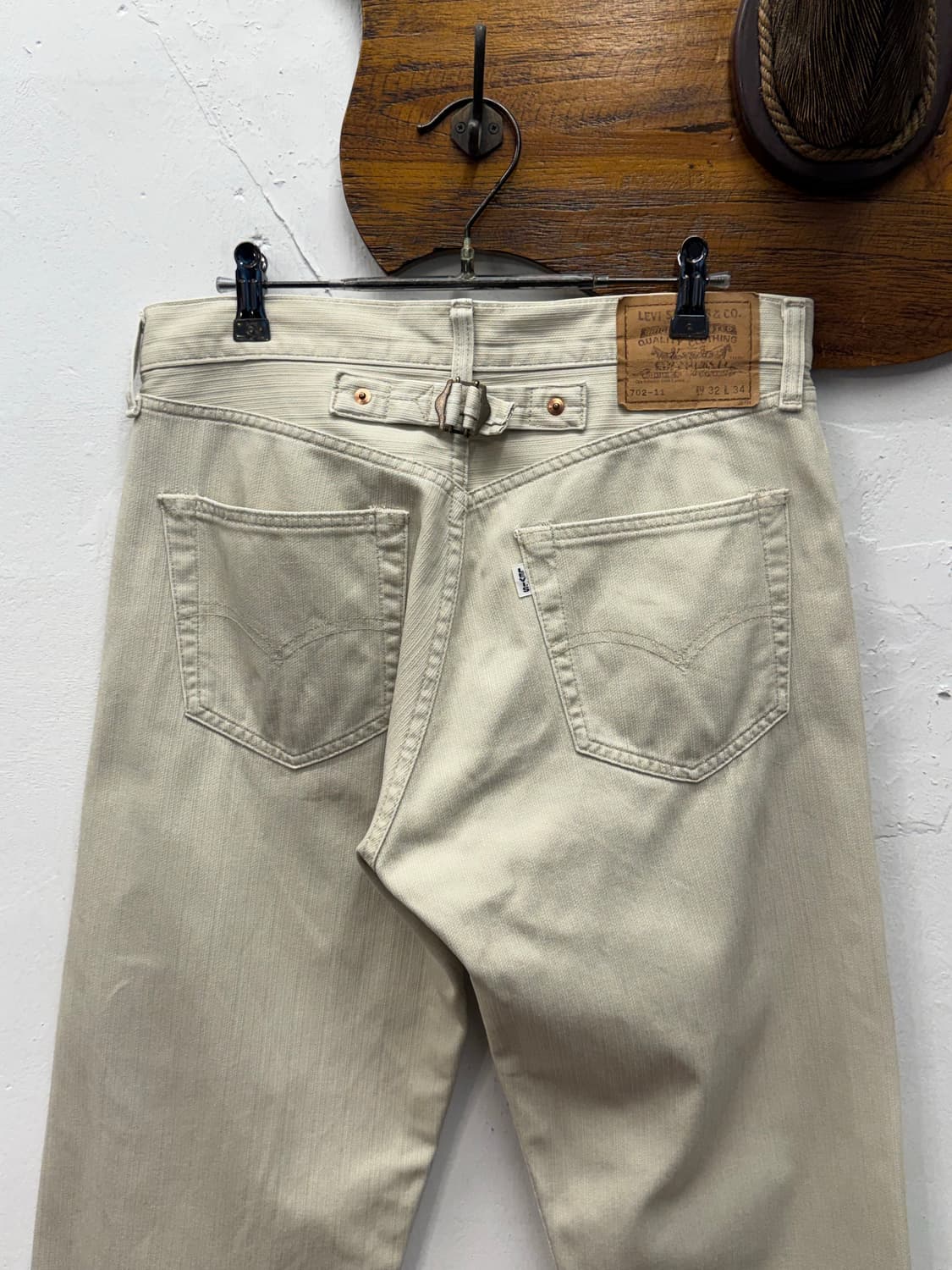 90s Japan LVC 702 Straight Buckle back  상품이미지1